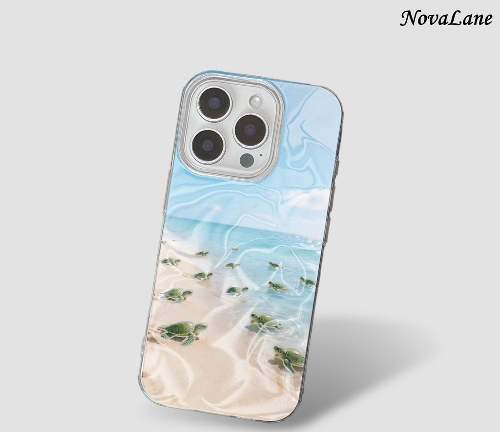 Beach Turtle Cute Shining Phone Case Cover